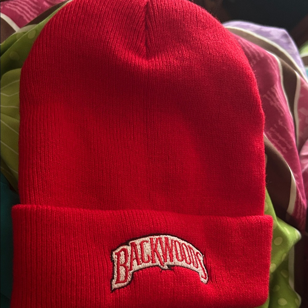 Red Backwoods Beanie